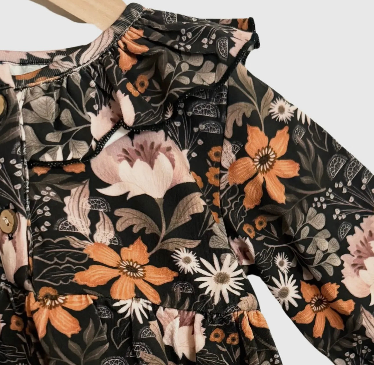 black floral dress