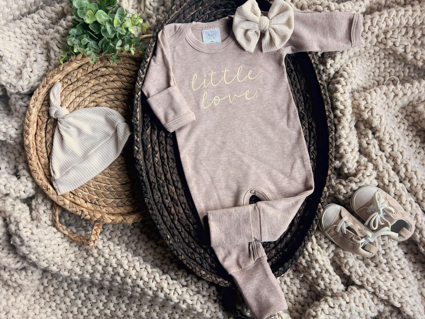 Little Love Embroidered Romper