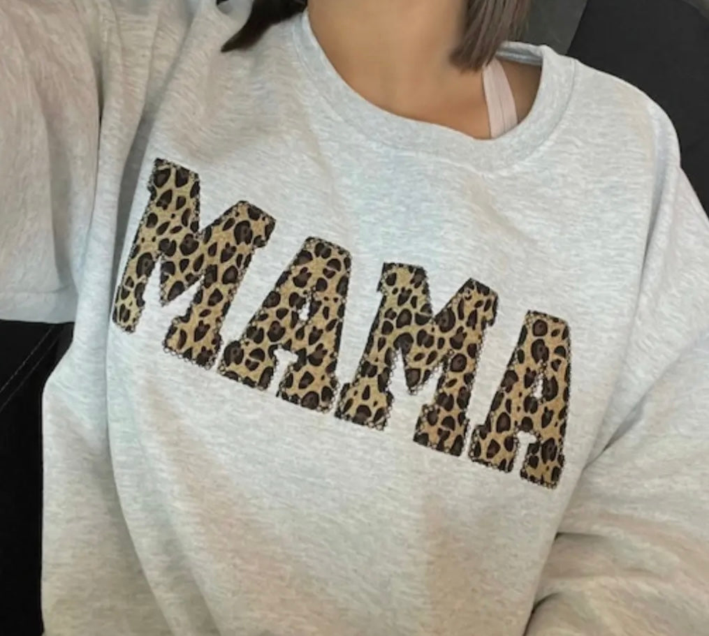 mama appliqué sweatshirt