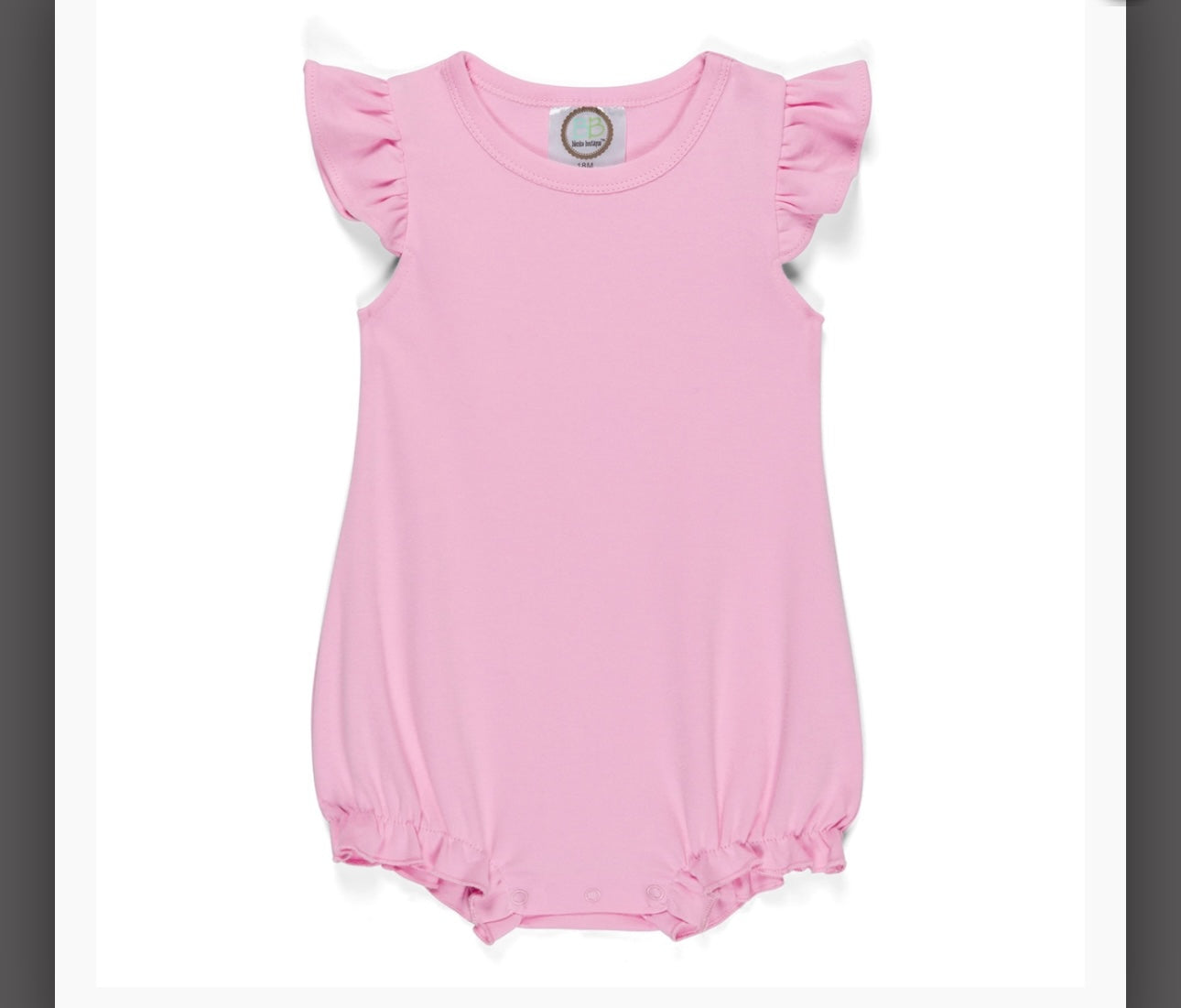 ruffle sleeve bubble personalized