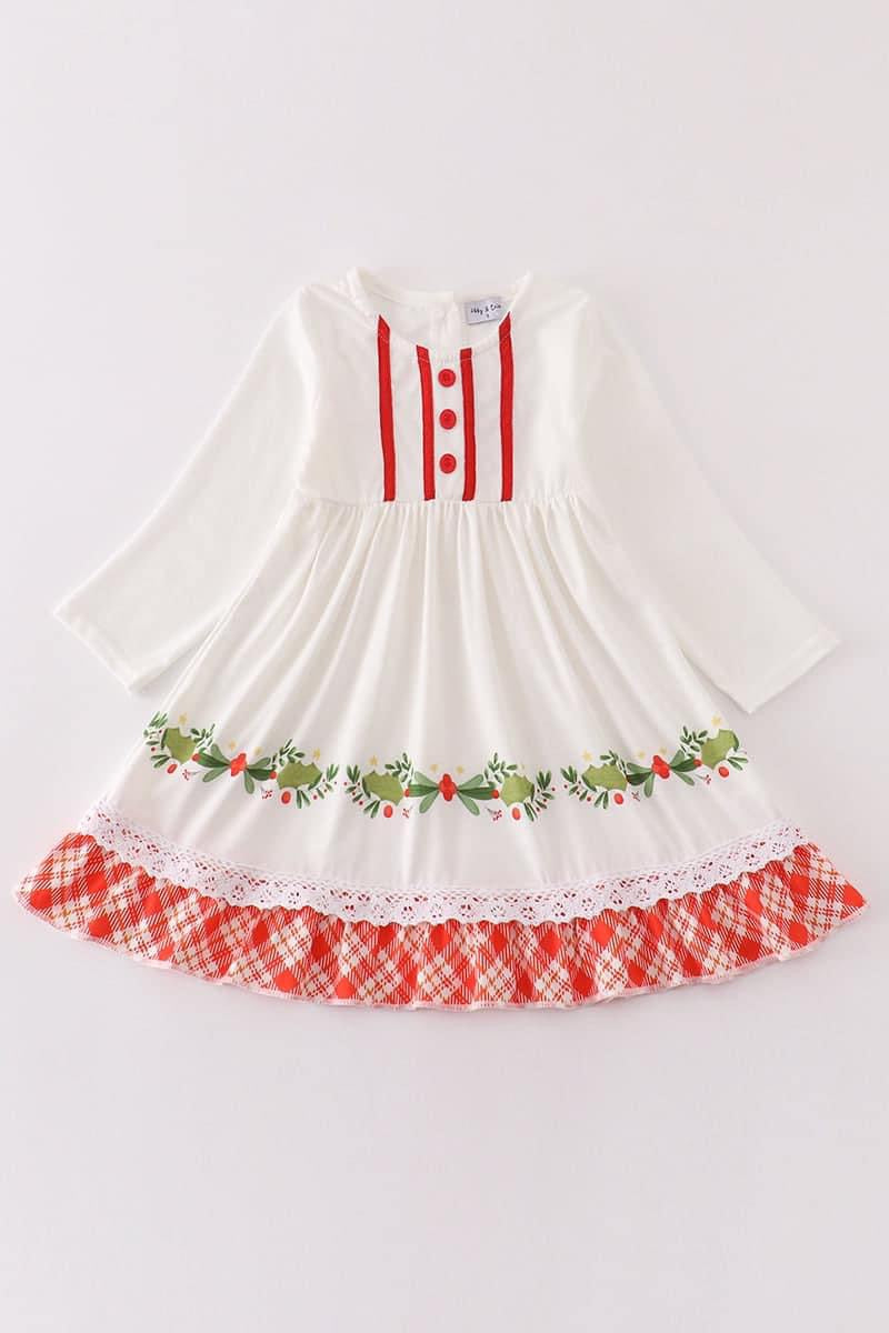christmas wreath dress