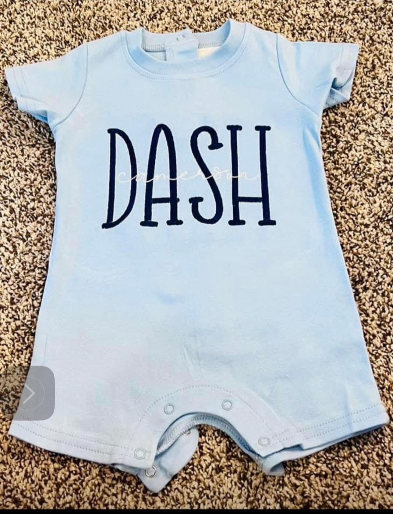boys romper personalized