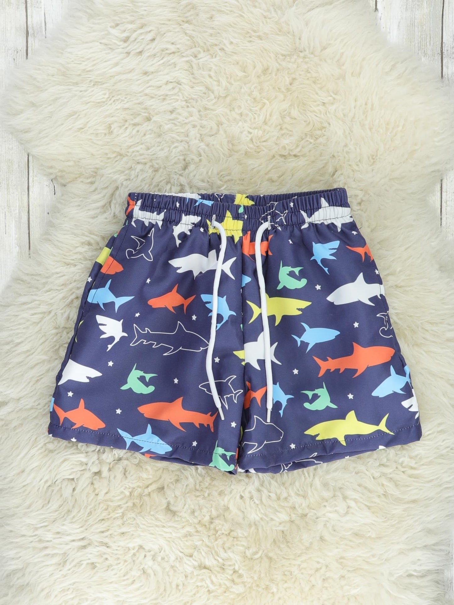 navy shark swimmies