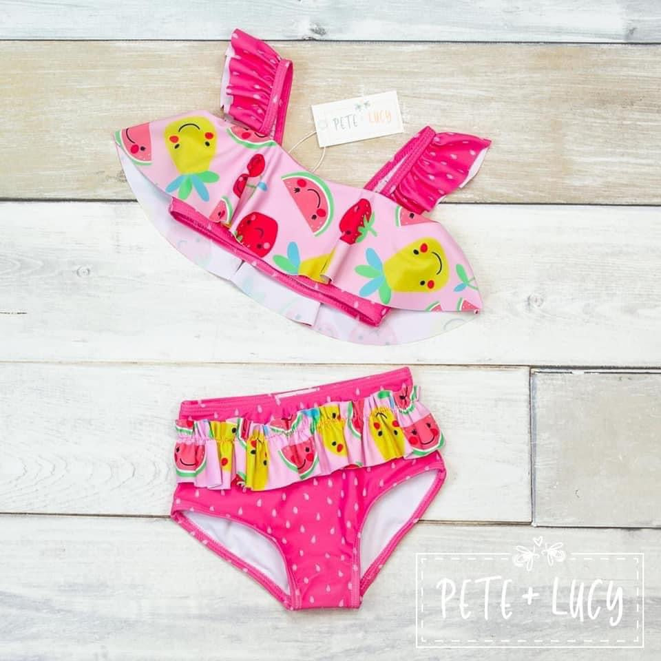 fruity watermelon 2 piece swim