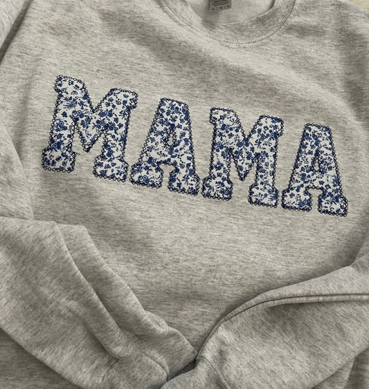 mama appliqué sweatshirt