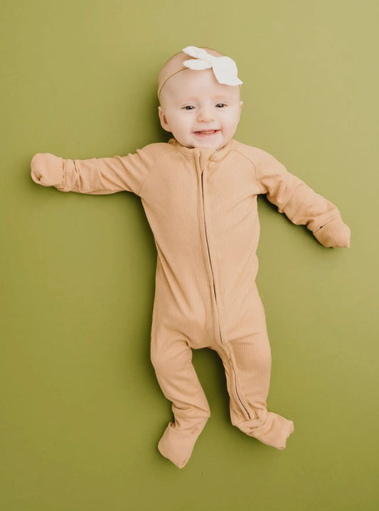 ribbed bamboo zippy