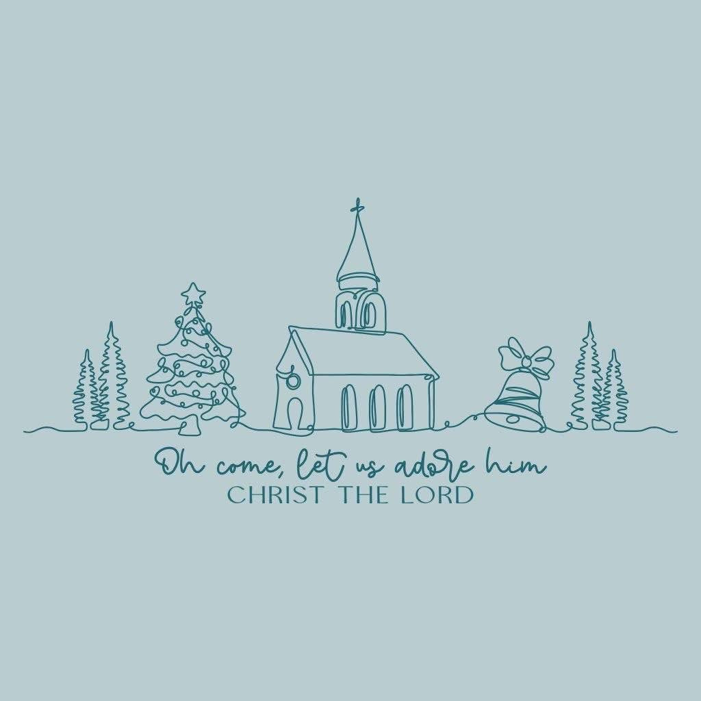 oh come, let us adore him sweatshirt