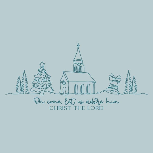 oh come, let us adore him sweatshirt