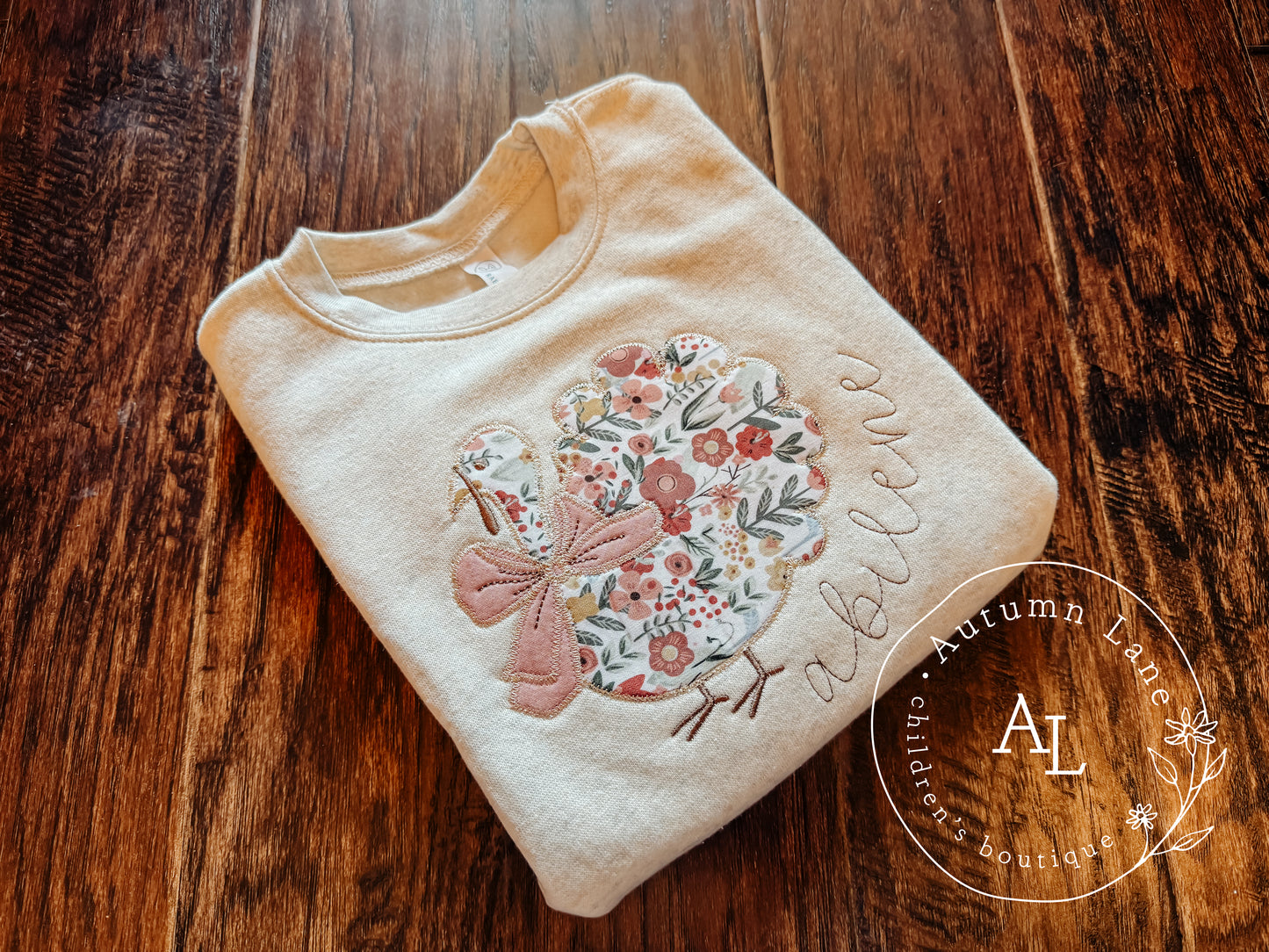 thanksgiving turkey sweatshirt - kids