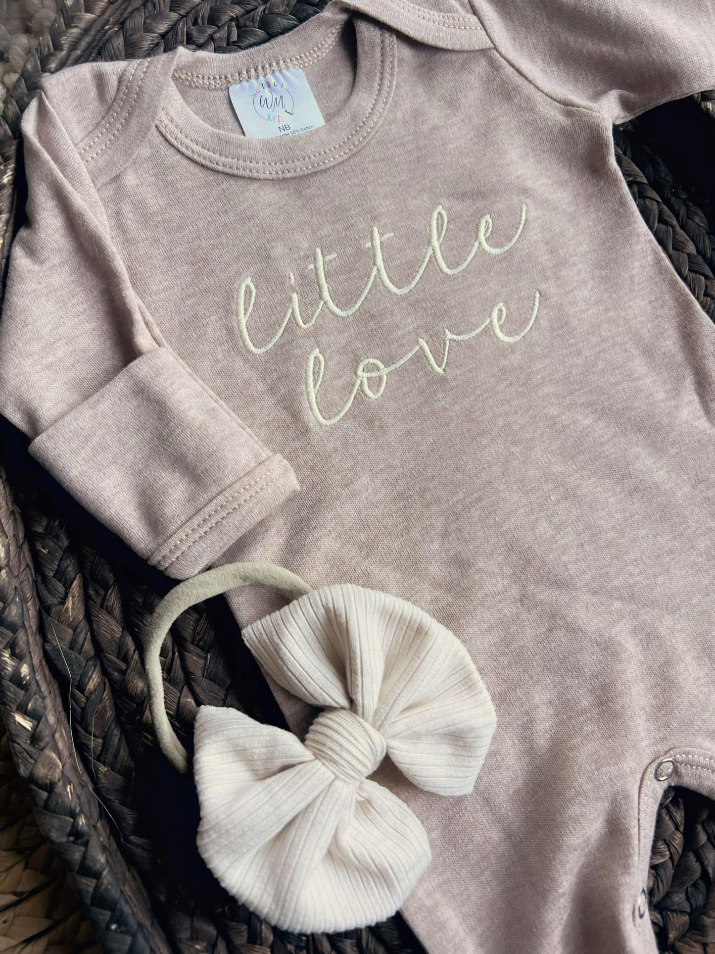 Little Love Embroidered Romper