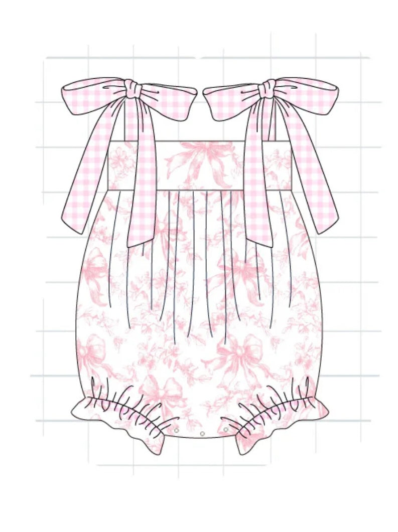 pink bow toile collection