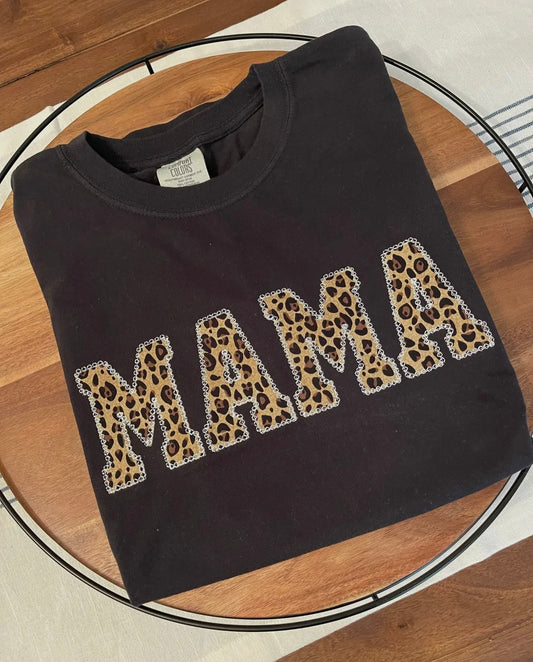 mama appliqué tee