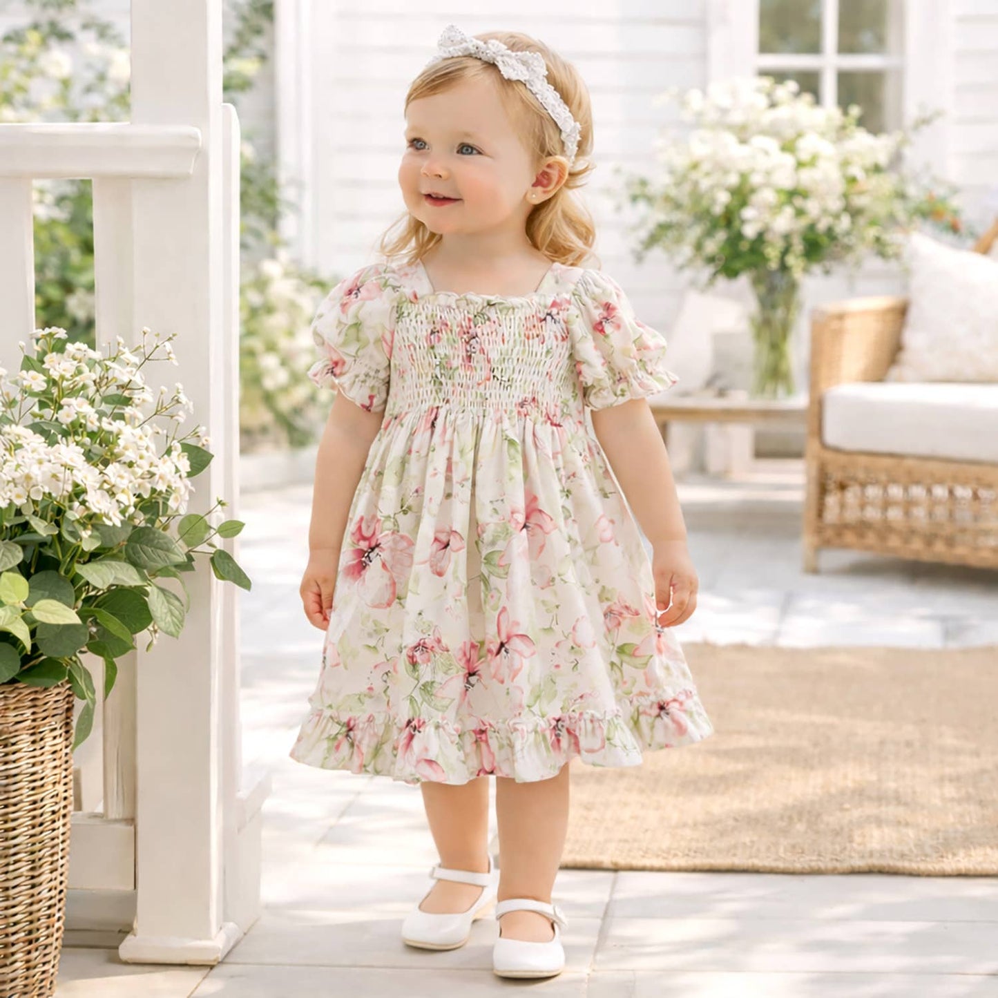 Blush Linen Dress