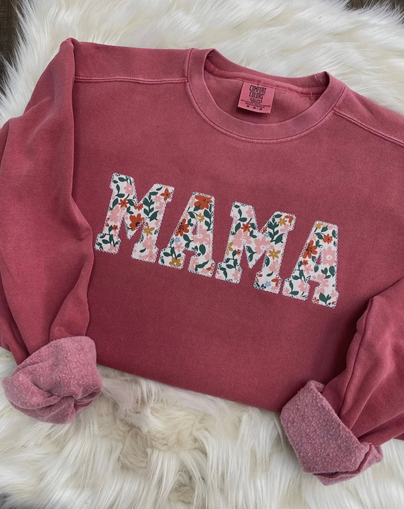 mama appliqué sweatshirt