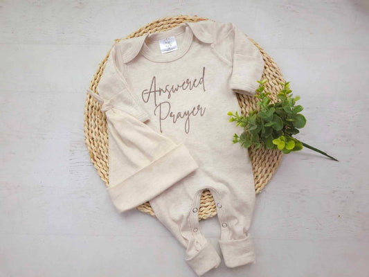 Answered Prayers Embroidered Romper