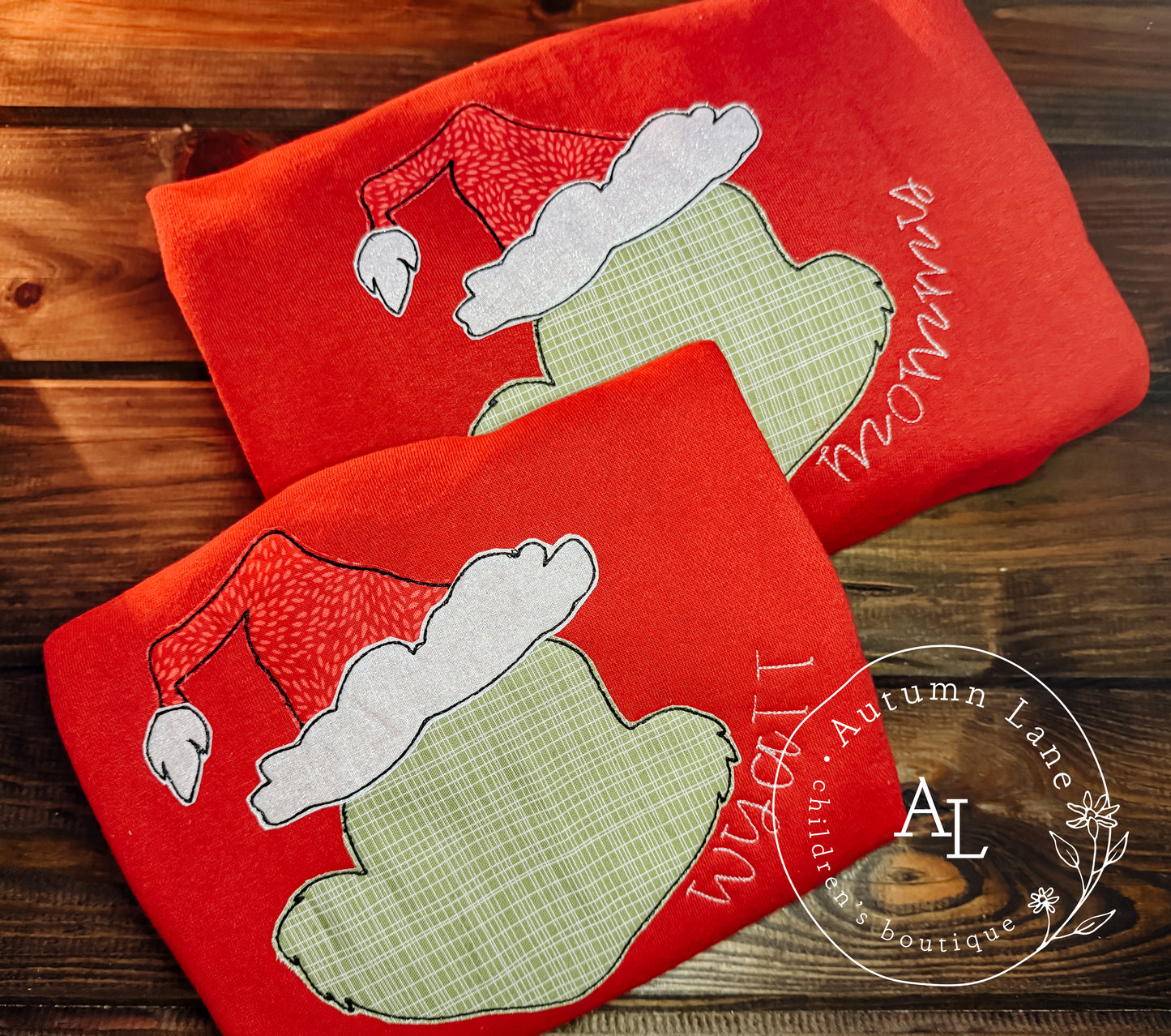 grinch appliqué - kids