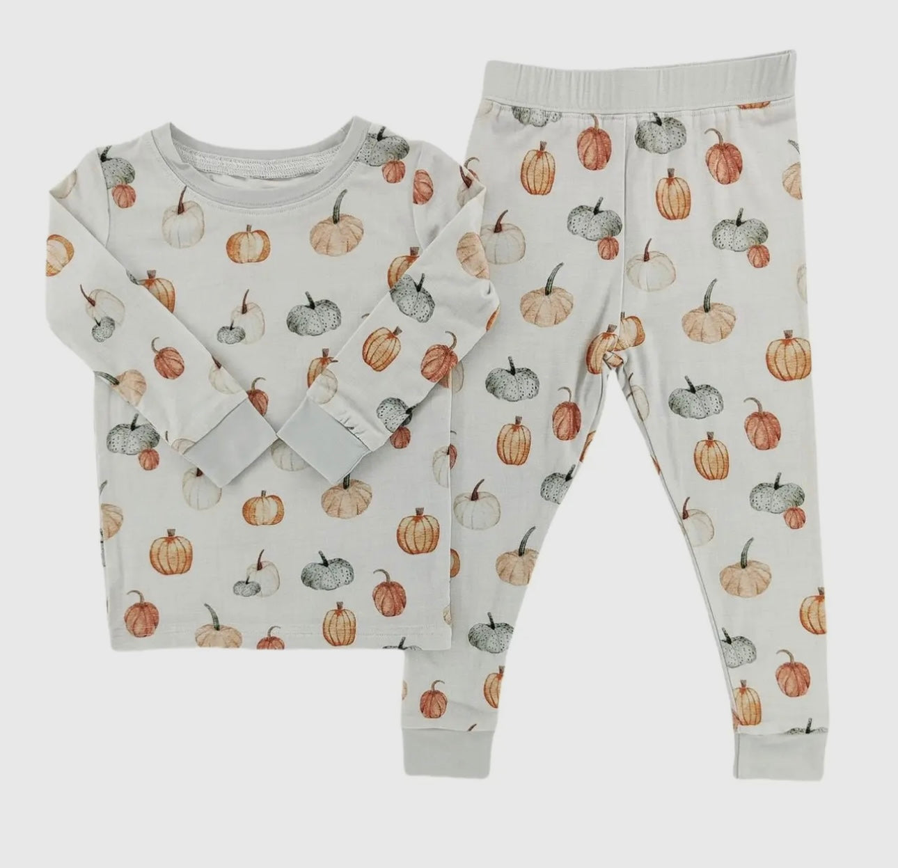 autumn pumpkins bamboo pant set