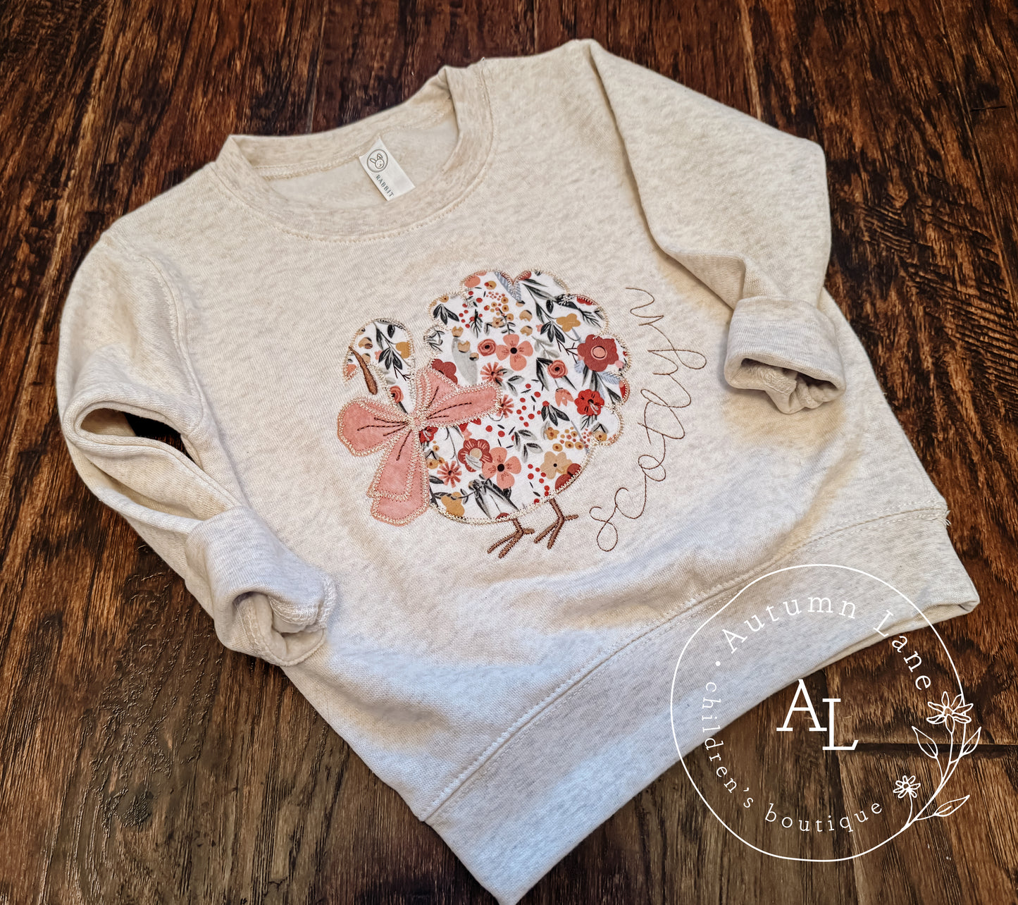 thanksgiving turkey sweatshirt - kids