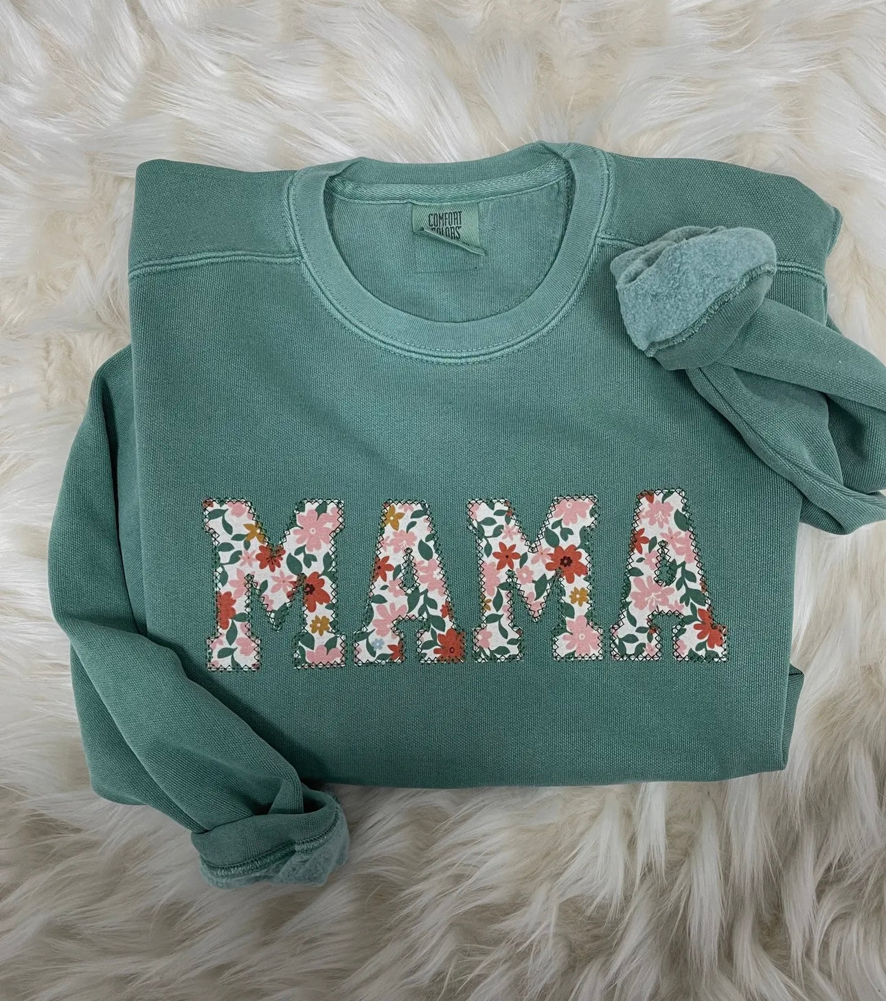 mama appliqué sweatshirt