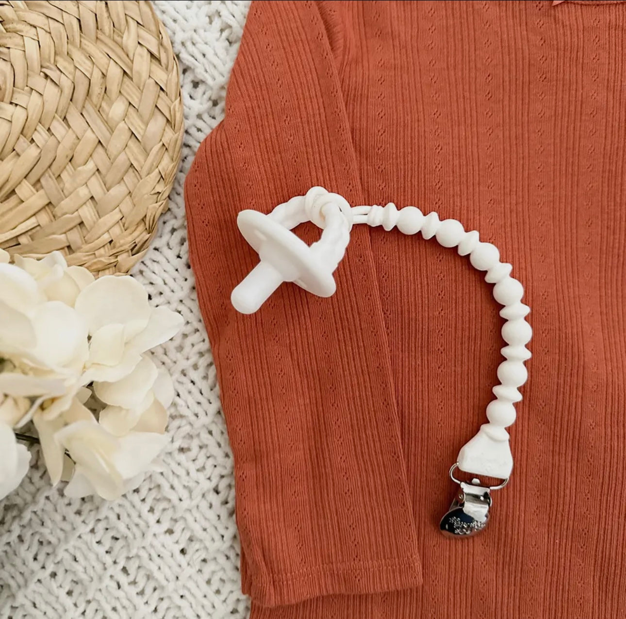 silicone pacifier clip