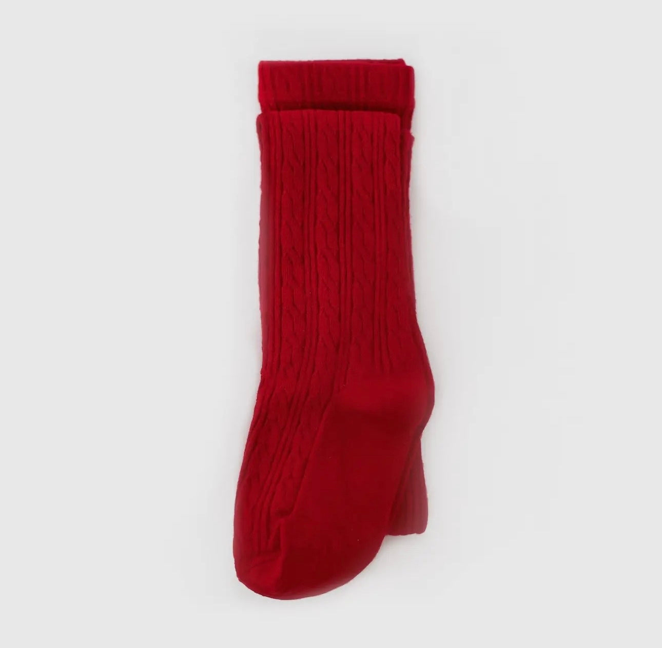 cable knit stockings
