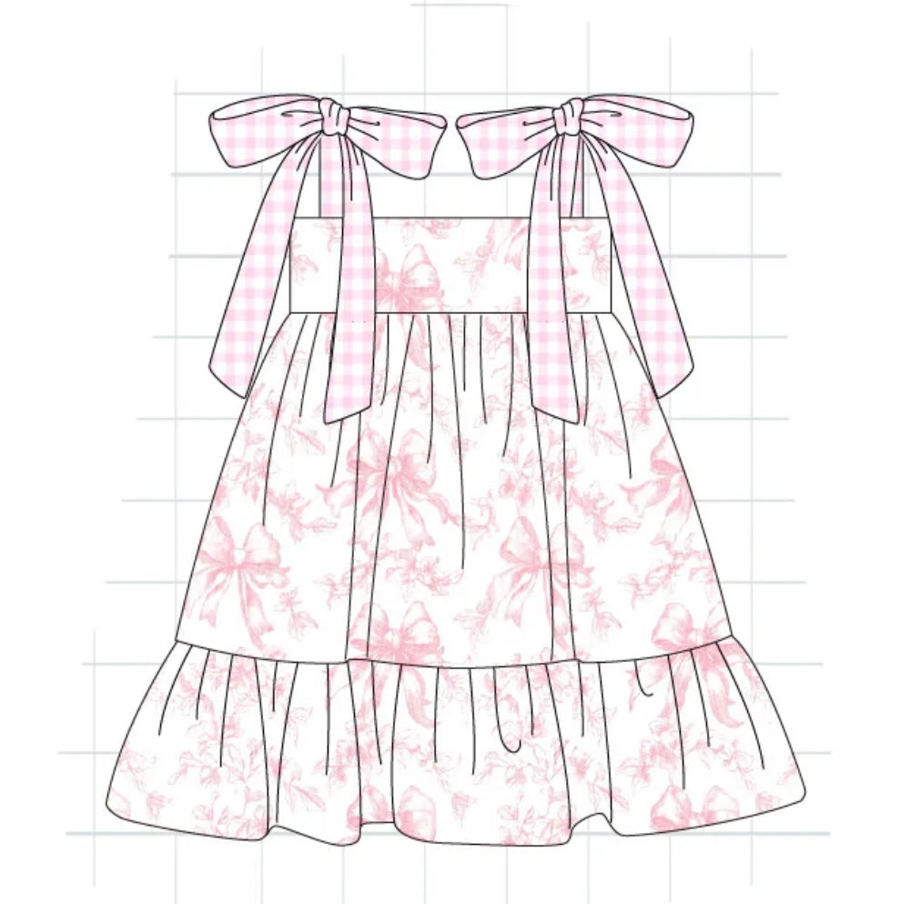 pink bow toile collection