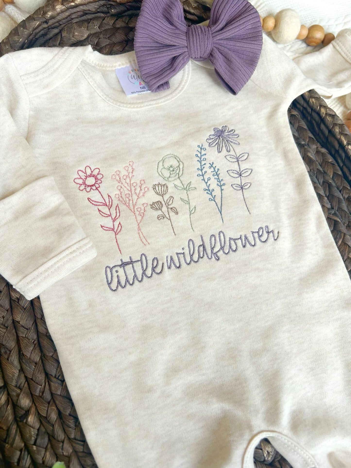 Little Wildflower Embroidered Romper