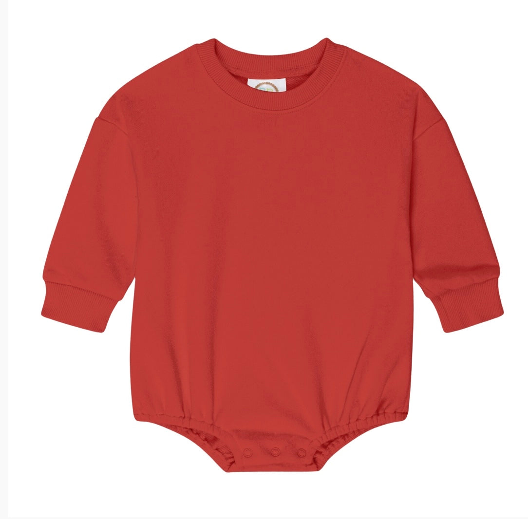 sweatshirt bubble romper
