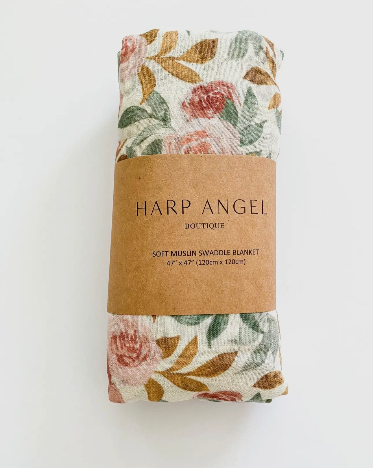muslin swaddle/bow set