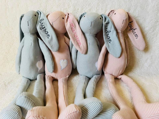 embroidered bunnies