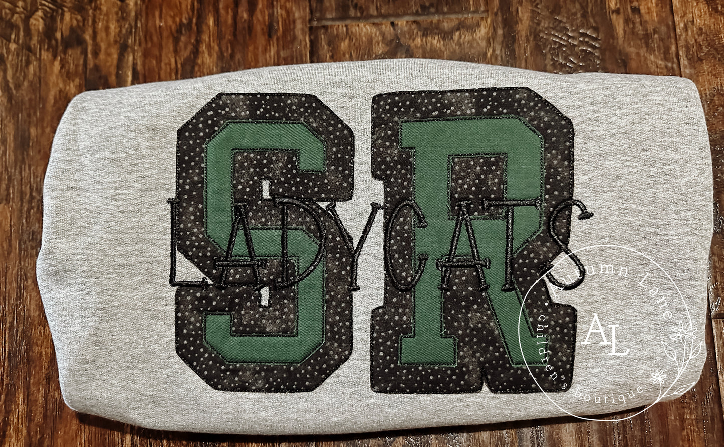 school mascot appliqué sweatshirt - YOUTH