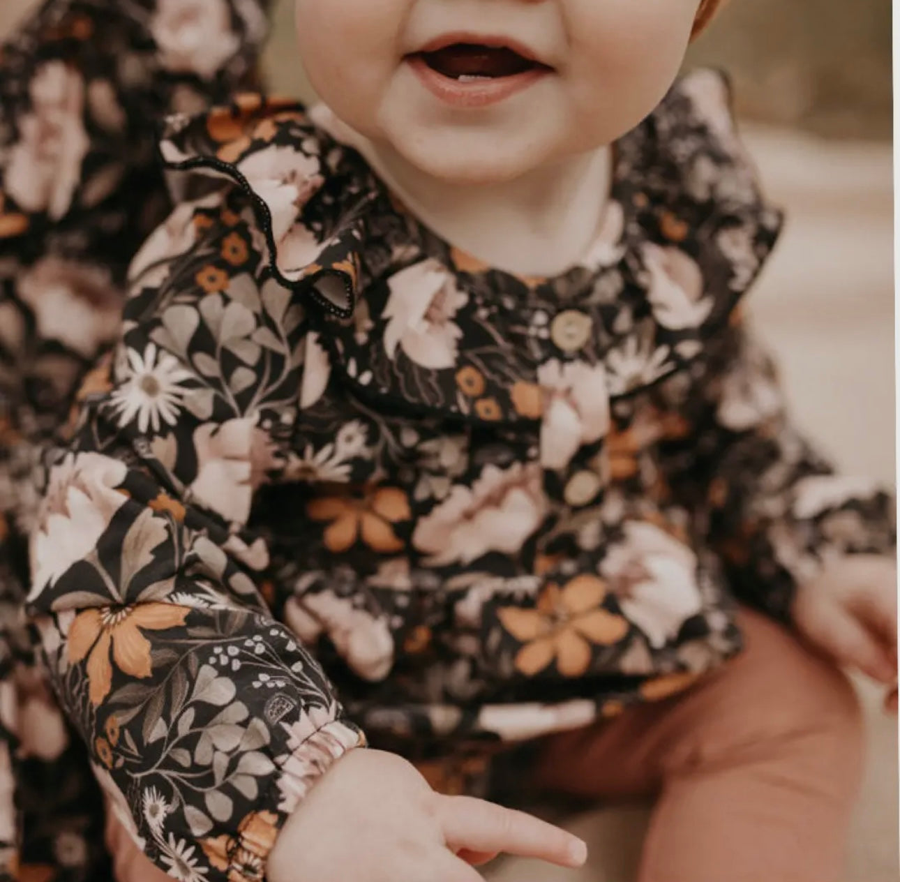 black floral dress