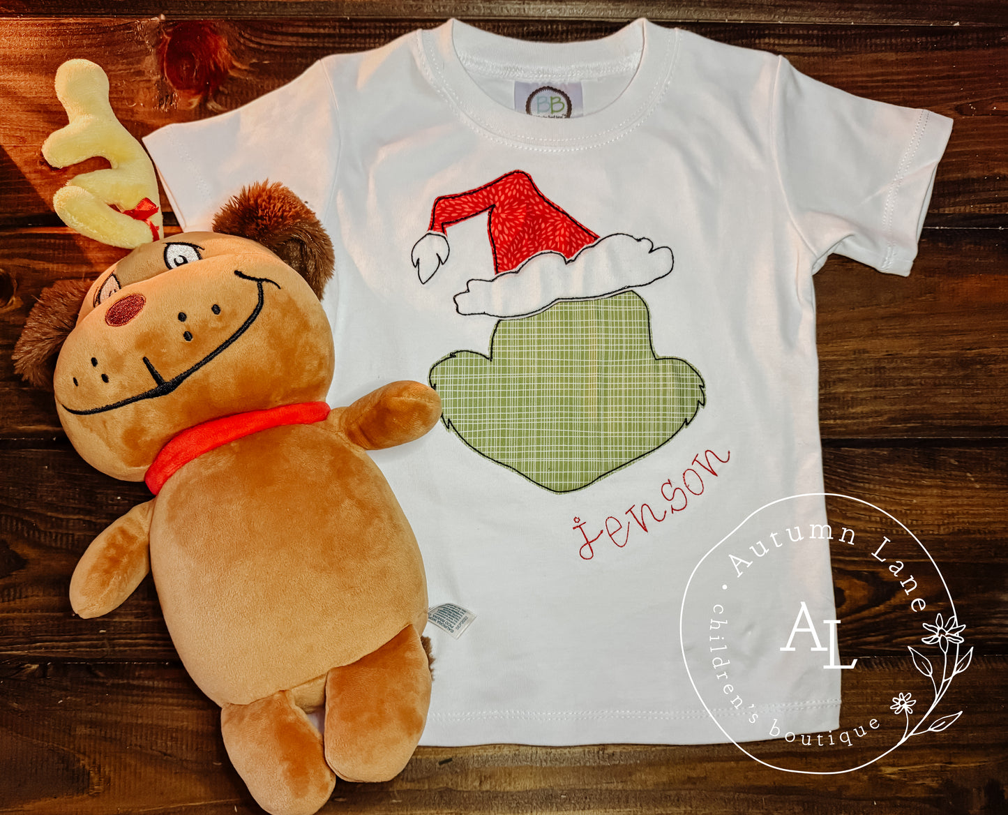 grinch appliqué - adults