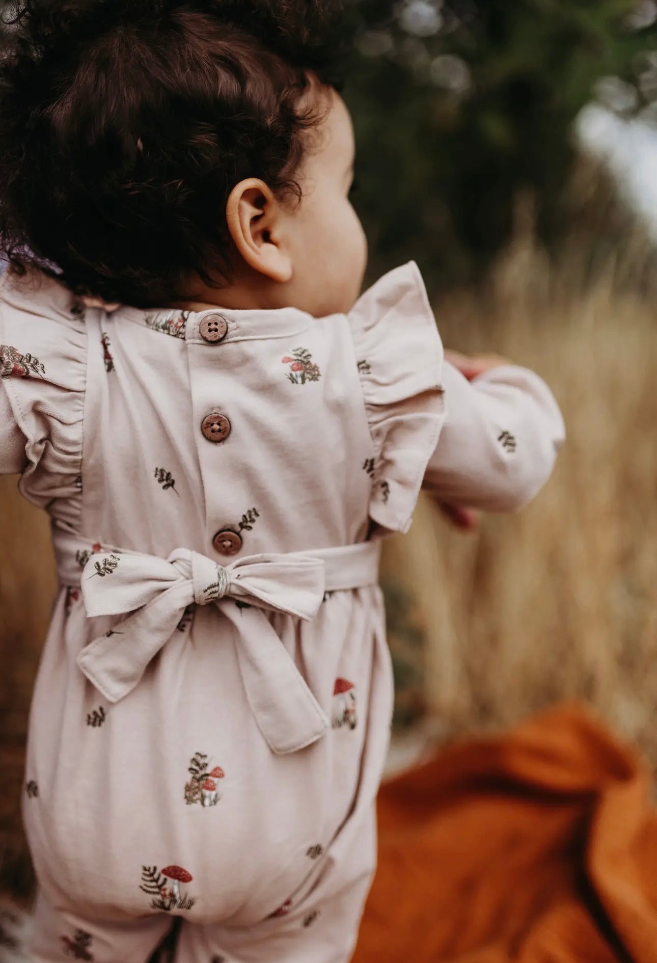 mushroom long leg romper