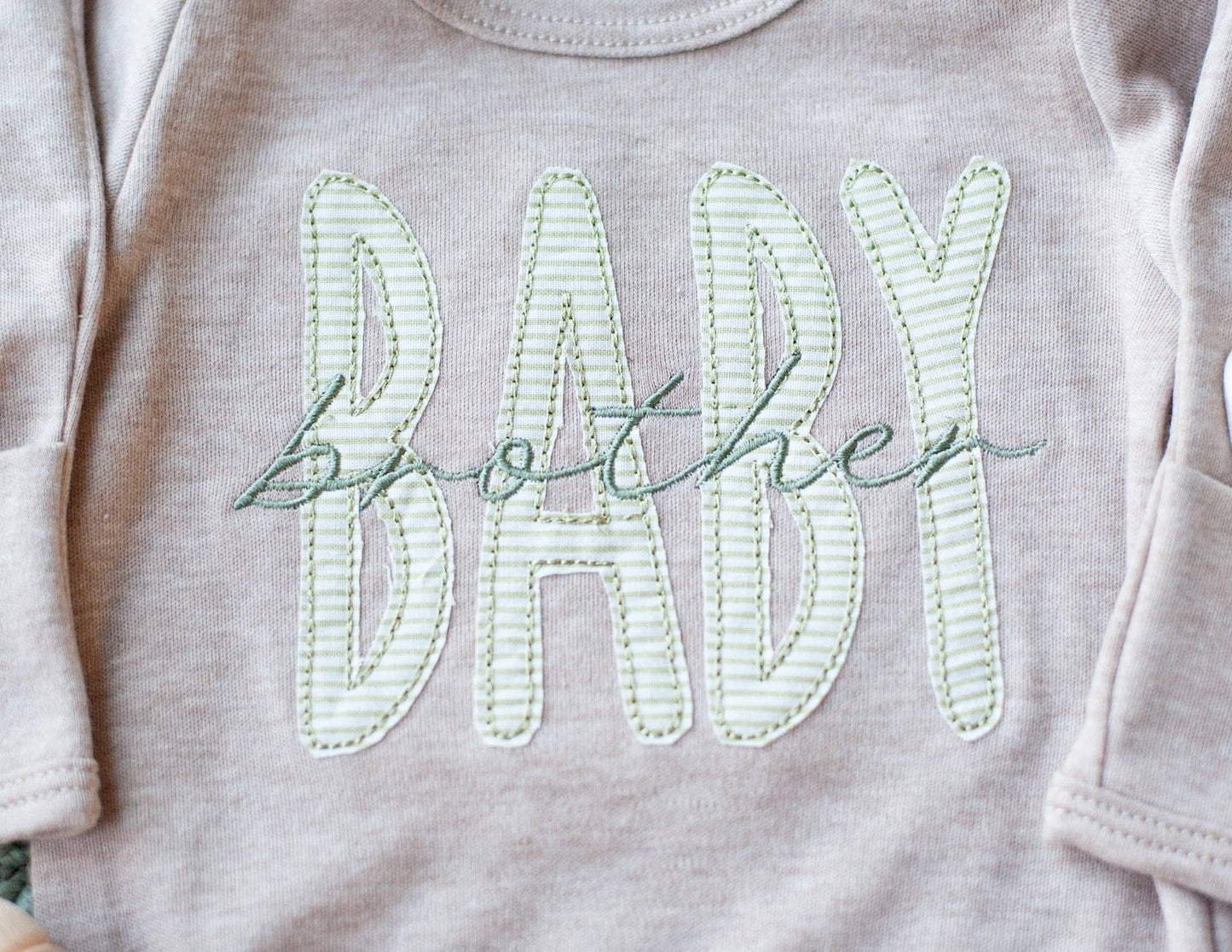 Knot Gown Green Baby Brother