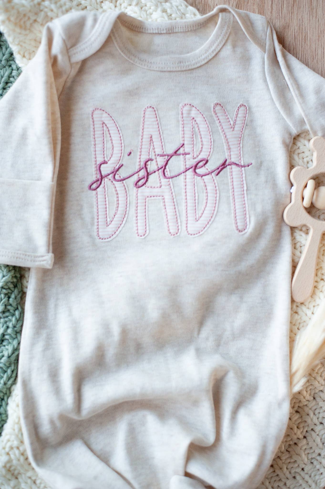 Knot Gown Pink Baby Sister