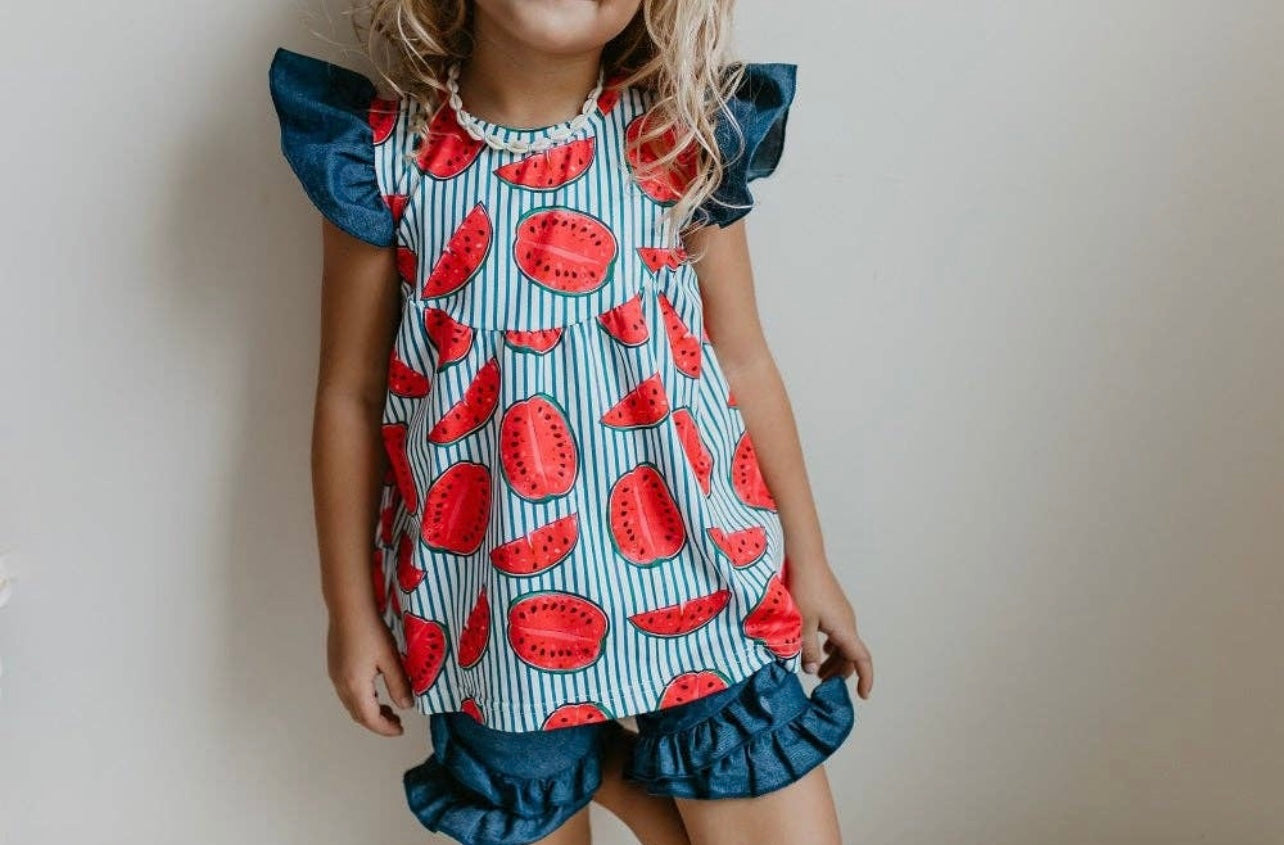 watermelon short set